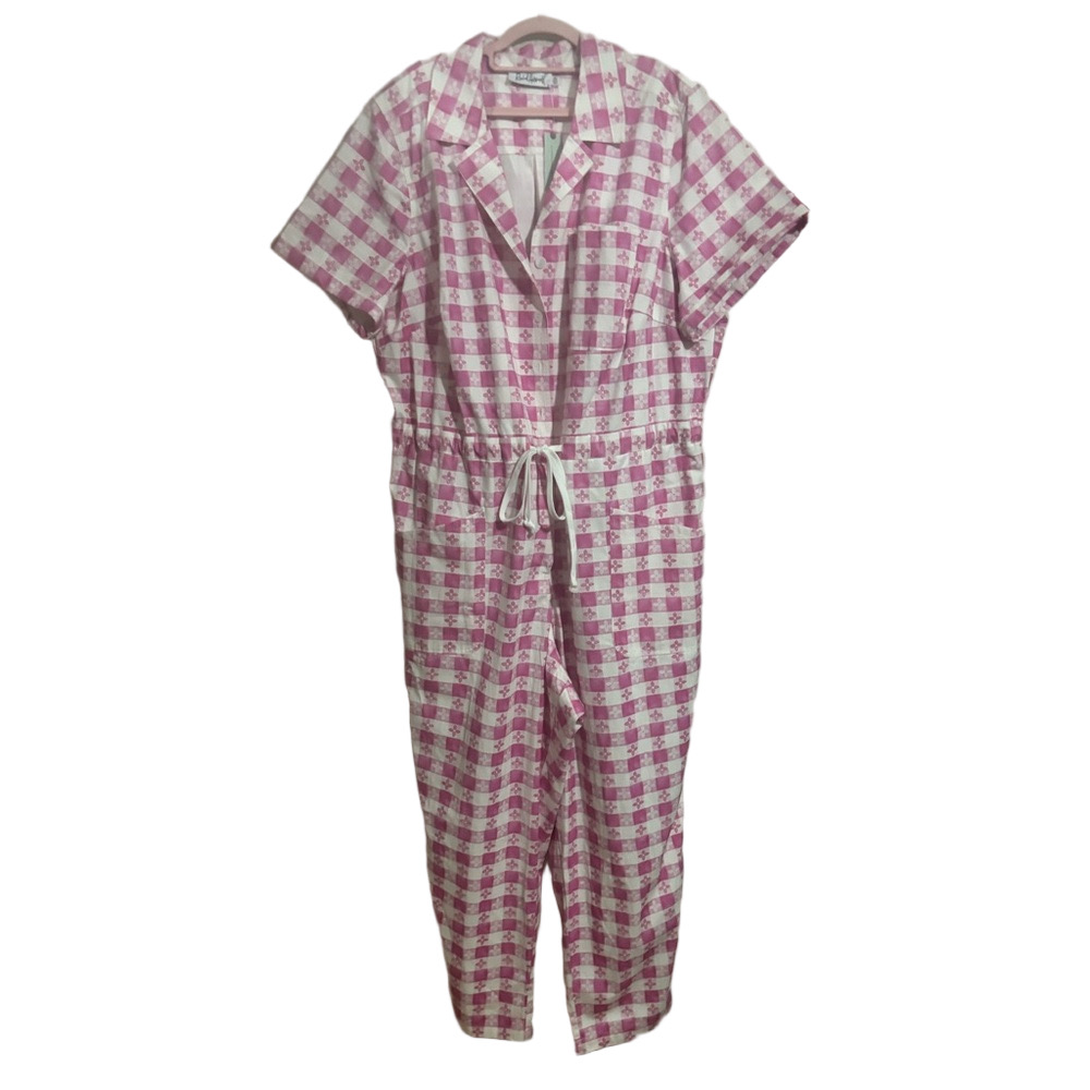 NWT Anthropologie Rachel Antonoff Matthew Short Sleeve Jumpsuit 2X - Picture 10 of 10